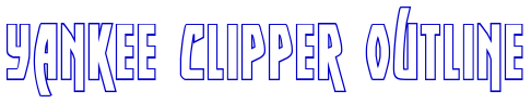 Yankee Clipper Outline लिपि